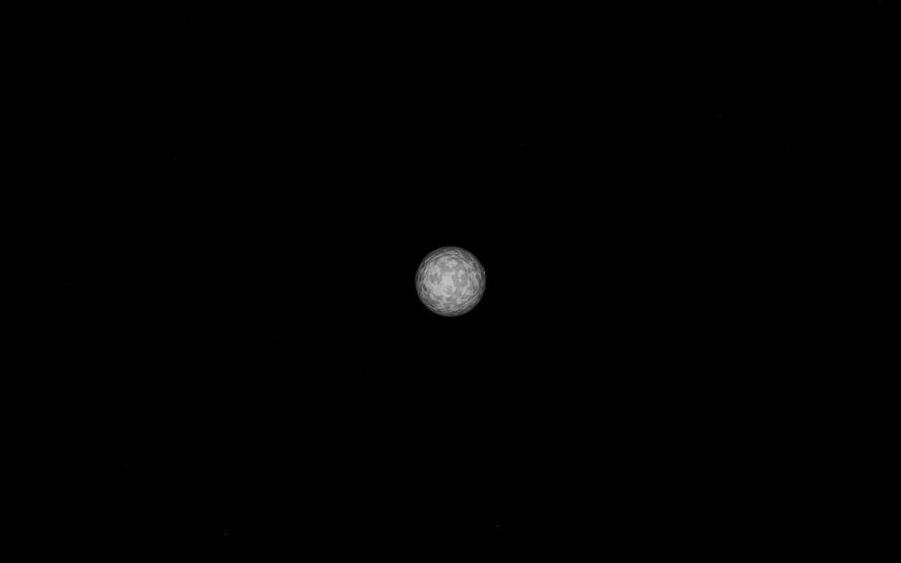The gray moon as seen in Starframe